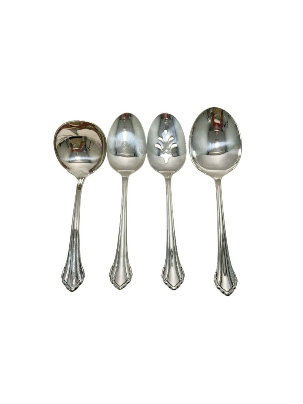 Oneida Community Clarette Serving Piece Set Stainless Flatware 4 Pcs Spoons Ladl